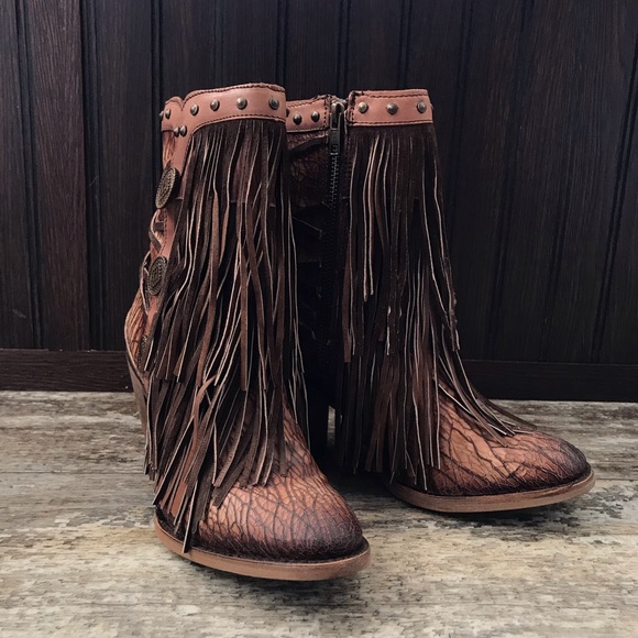 BRAND NEW CORRAL FRINGE BOOTIES! - Picture 5 of 6
